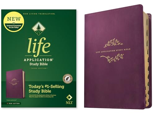 Life Application Study Bible: New Living Translation, Purple Leatherlike