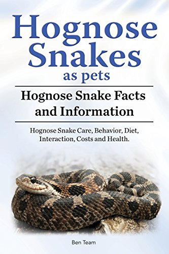 Hognose Snakes As Pets. Hognose Snake Facts And Information. Hognose Snake Care, Behavior, Diet, Interaction, Costs And Health.