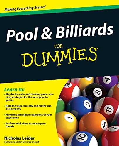 Pool And Billiards For Dummies