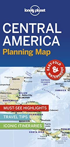 Lonely Planet Central America Planning Map [Lingua Inglese]