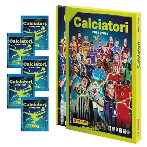 Calciatori Panini 2023-2024 Cofanetto Con Album Cartonato E 5 Bustine