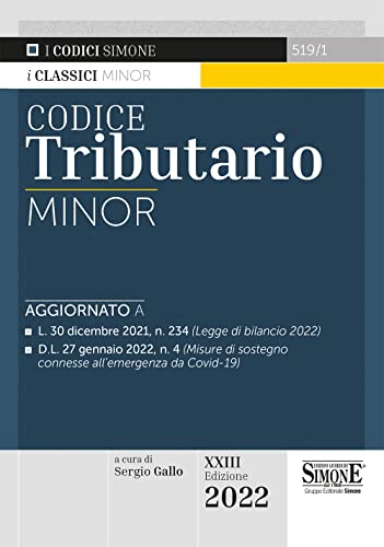 Codice Tributario. Ediz. Minor