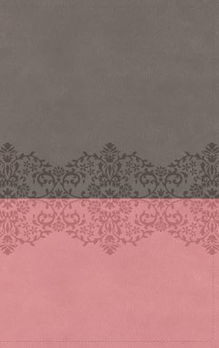 Holy Bible: Niv, Quest Study Bible, Leathersoft, Gray/Pink, Thumb Indexed, Comfort Print - The Only Q And A Study Bible