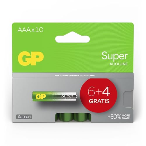 Gp 6+4 Super Alkaline 1,5 V Aaa Micro Lr03 Gpsup24A997C10 Marca