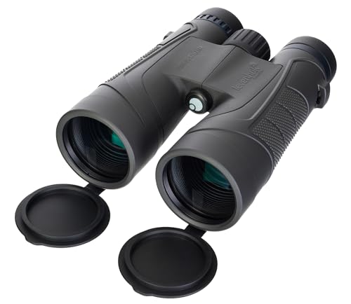 Levenhuk Nitro 12X50 Binocoli Da Campo, Compatti, Leggeri E Resistenti All’Acqua, Con Custodia, Tracolla E Cappucci Protettivi Nel Kit