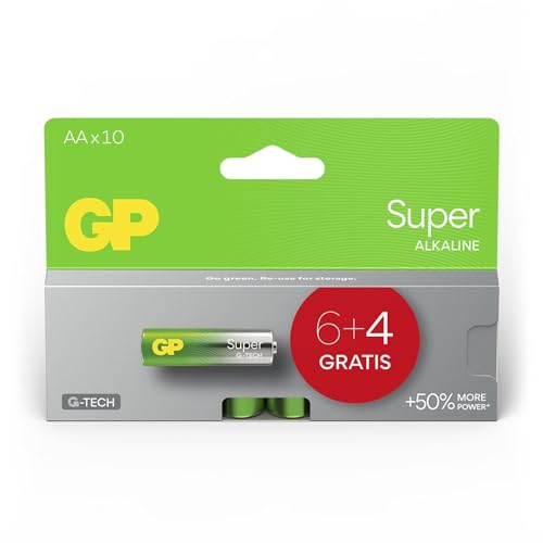 Gp 6+4 Super Alkaline 1,5 V Aa Mignon Lr06 Gpsup15A980C10 Marca