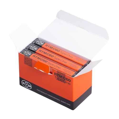 Rtm C60 | Cassetta Musica Vuota Per Da 60 Minuti Di Tipo 1 | Ideale Per La Registrazione Audio | Qualità Da Studio | Confezione Da 3 Cassette