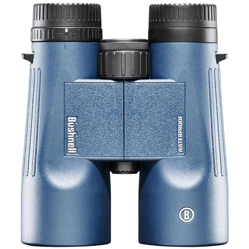 Bushnell - H2O 2 - Binocolo - 10X42 - Tetto Prisma - Blue Scuro - Fully Multicoated - Impermeabile/Antiappannamento - Conchiglie Oculari Twist Up - Sp