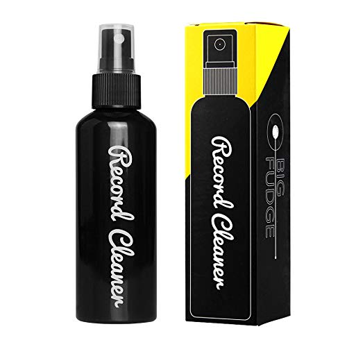 Big Fudge Liquido Detergente Per Dischi In Vinile - Flacone Di Ricarica Da 100 Ml (3,4 Once) Per Kit Di Pulizia 4 In 1 | Bottiglia Grande Con Beccucci