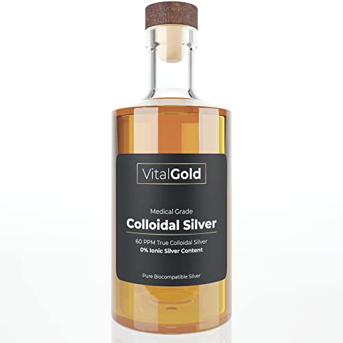 Argento Colloidale Vero 60 Ppm - Senza Argento Ionico - Bottiglia In Vetro Da 500 Ml