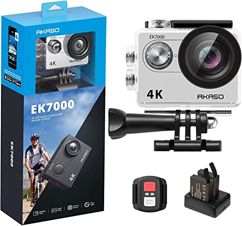 Akaso Action Cam Ek7000 4K30Fps Action Camera 170° Grandangolare Hd Fotocamera Subacquea 20Mp Wifi Impermeabile Sport Camera 2 Pollici Schermo Lcd Con