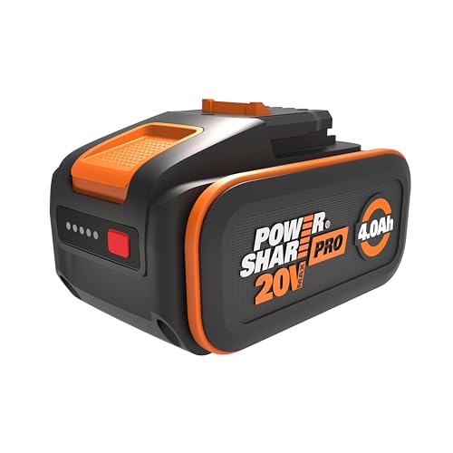 Worx Wa3644 Powershare Pro Batteria 20 V – 4,0 Ah Agli Ioni Di Litio Ricaricabile – Maggiore Sicurezza E Durata – Con Indicatore Led – Innovativa Tecn