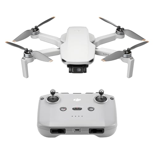 Dji Mini 4K, Drone Per Adulti, Fotocamera 4K Hd, Meno Di 249 G, Stabilizzatore 3 Assi, Trasmissione Video 10 Km, Return Automatico, Resistenza Al Vent