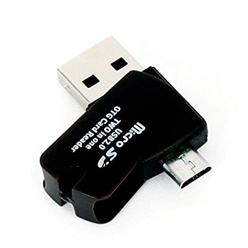 Platinet Pmmsd16Cr4 4-In-1 Scheda Di Memoria Micro Sd 16 Gb Con Lettore Di Schede/Otg/Adattatore, Colore Nero