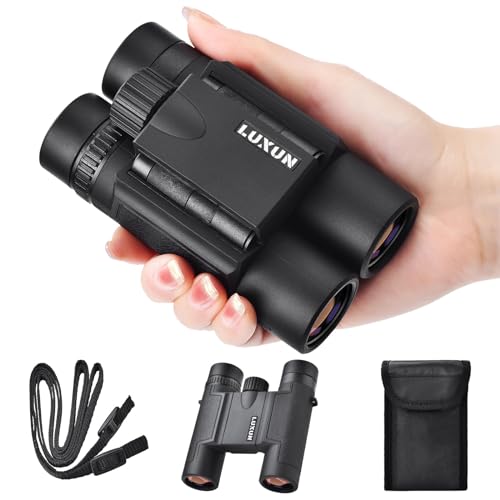 Luxun Binocolo 15 X 25 Per Adulti E Bambini, Piccolo E Leggero, Binoculars Con Lente Fmc, Mini Binocolo Compatto Per Viaggi, Escursioni, Sport E Osser