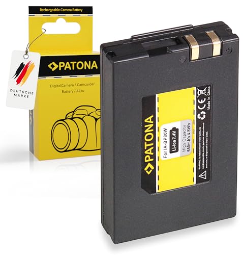 Patona Batteria Ia-Bp80W Compatibile Con Samsung Sc-Dx100 Sc-Dx200 Vp-D382 Vp-D395