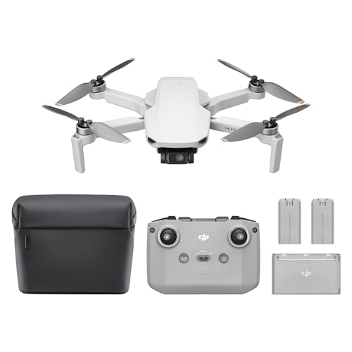 Dji Mini 4K Fly More Combo, Drone Per Adulti, Fotocamera 4K Hd, Meno Di 249 G, Stabilizzatore 3 Assi, Trasmissione Video 10 Km, Return Automatico, 3 B