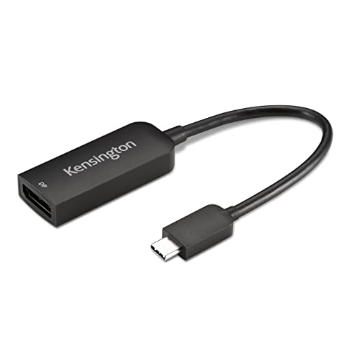 Kensington Adattatore Da Usb C A Displayport 1.4 Supporta 4K, Video 8K, Compatibile Con Thunderbolt 3/4, Cv5000Dp