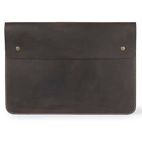 Megagear Genuine Leather Macbook Bag 13.3 Inch - Chestnut