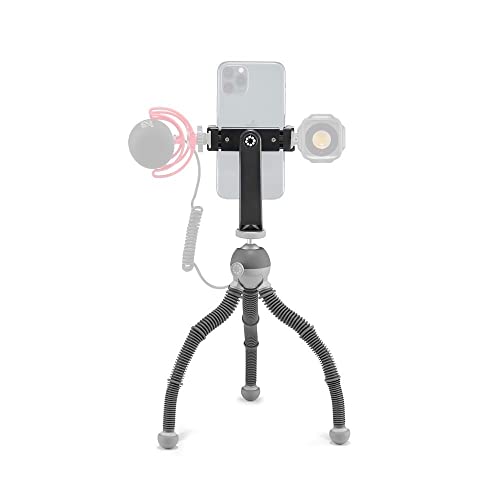 Joby Mini Treppiede/Cavalletto Flessibile Per Smartphone Con Griptight 360, Attacco A Slitta Cold Shoe, Vite Da 1/4"-20, Compatibile Iphone 15 14 13 P