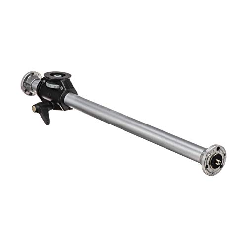 Manfrotto 131D - Braccio Laterale Per Treppiedi Con 2 Teste Su 90 Gradi, Argento, 62 X 10,4 X 7,9 Cm