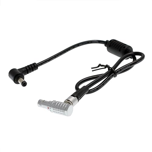 Hangton Ad Angolo Retto Dc Plug 5.5X2.5Mm A 2 Pin Cavo Di Alimentazione Per Monitor Trasmettitore Ricevitore Teradek Bond Bolt 18 Pollici
