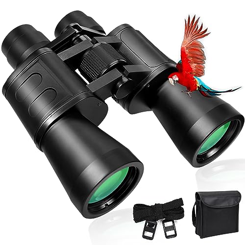 10X50 Binocolo Professionale, Binocolo Per Adulti, Prisma Bak4 Binocolo Professionale Potente Compatto Per Osservazione Uccelli, Astronomico, Viaggi,