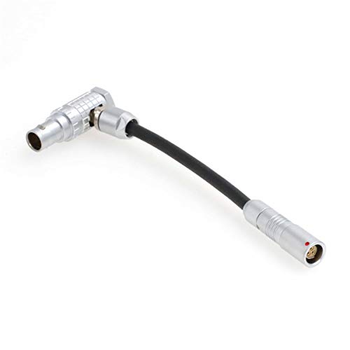 Hangton Ext-Rs Adattatore Per Fotocamera Arri Alexa Mini E Amira, Cavo Corto Ad Angolo Retto 7 Pin A Fischer 3 Pin