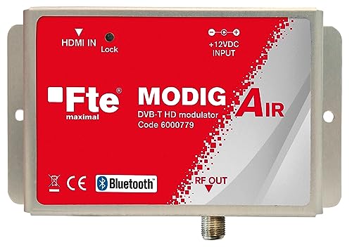 Fte Maximal Modig Air Modulatore A/V A Digital Terrestre (Dvb-T) Full Hd 1080 Con Ingresso Hdmi E Uscita Rf Gestita Tramite Un'App
