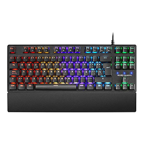 Mars Gaming Mkxtkl, Tastiera Meccanica, Switch Blu, Led 10 Effetti, Es