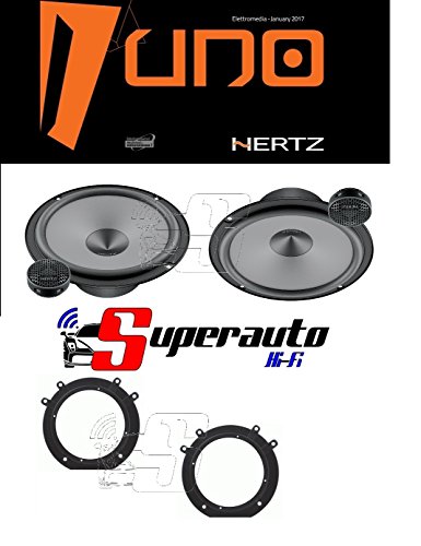Hertz Linea Uno K165 K 165 Kit Altoparlanti Due Vie Casse Auto 165 Mm + Supporti Casse Fiat Scudo Dal 2007 Anteriore 165 Cm