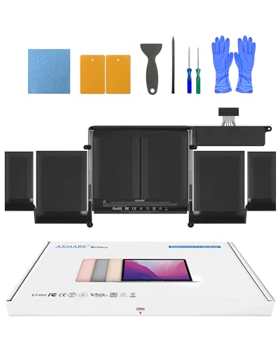 Asmark Batteria Macbook Pro A1502 Per 13 Pollici (Inizio 2015, Metà 2014, Fine 2013) Retina A1493/1582 Battery