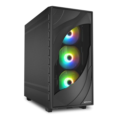 Sharkoon Rebel C80M Rgb - Case Da Gioco Ad Alte Prestazioni Con Illuminazione Rgb E Raffreddamento Ottimale
