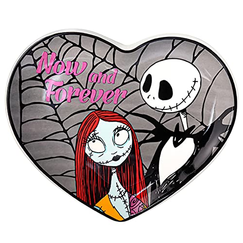 Disney The Nightmare Before Christmas Vc700681L - Vassoio In Ceramica Multicolore A Forma Di Cuore