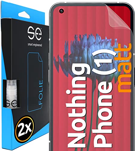 Smart Engineered S.E Pellicola Protettiva Antiriflesso Per Display Nothing Phone (1) – 2 Pezzi – Aiuto Per Il Posizionamento – Pellicola Protettiva –