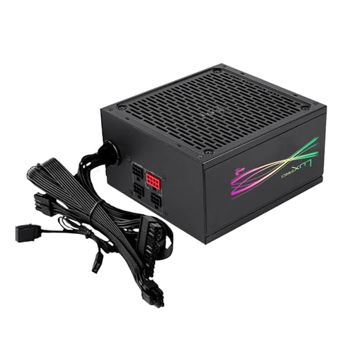 Aerocool Luxprorgb650M, Alimentatore Semi-Modulare Rgb 650 W, 80 Plus Bronze +88%, Condensatori Giapponesi, Ventilatore Fdb 14 Cm Con Tecnologia Apfc,