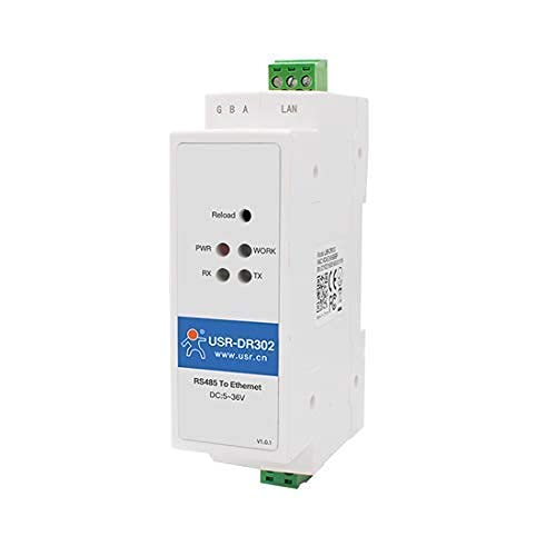Usrcn Usr-Dr302 Din-Rail Modbus Rs485 Porta Seriale A Convertitore Ethernet Trasmissione Bidirezionale Trasparente Tra Rs485 E Rj45