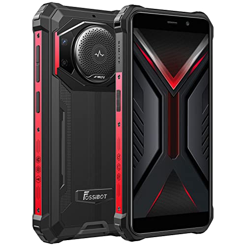 Fossibot 10600Mah Batteria Rugged Smartphone F101, 3.5W Altoparlante, 24Mp Fotocamera, Ip68 Impermeabile Cellulare, Quad Core 4Gb 64Gb, Android 12, 5.