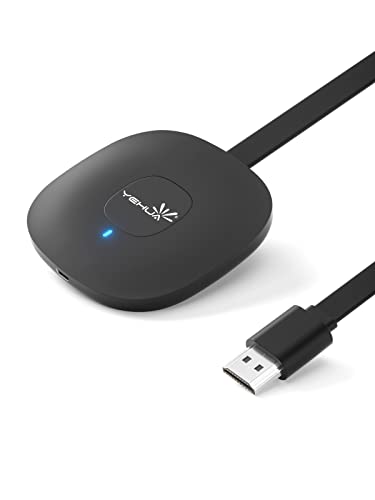 Yehua 4K Wireless Display Dongle, Supporto Ricevitore Wifi Hdmi Wireless Miracast Airplay Dlna Per Android/Ios/Laptop/Pc