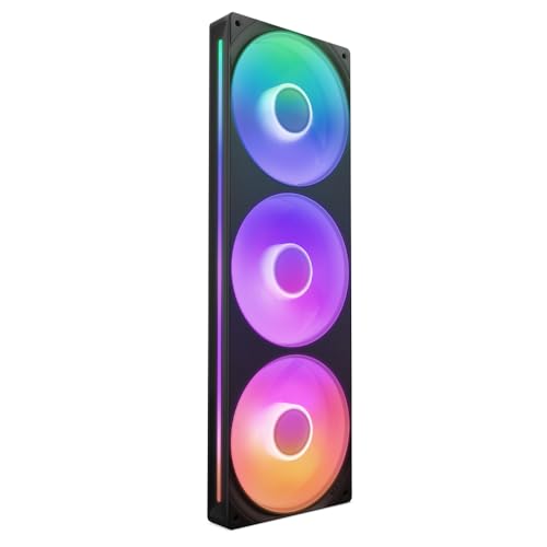 Nzxt F360 Rgb Core - Telaio Singolo 360 Mm Con 3 Ventole Rgb 120 Mm - Controllo Velocità Illuminazione - Alta Pressione Statica E Flusso D'Aria - Cusc