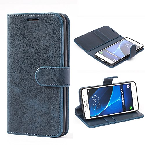 Mulbess Custodia Per Samsung Galaxy J5 / J5 Duos 2016, Cover Magnetica Flip Con Chiusura, Fessura Carte Portafoglio, Portacellulare Protezione, Vintag