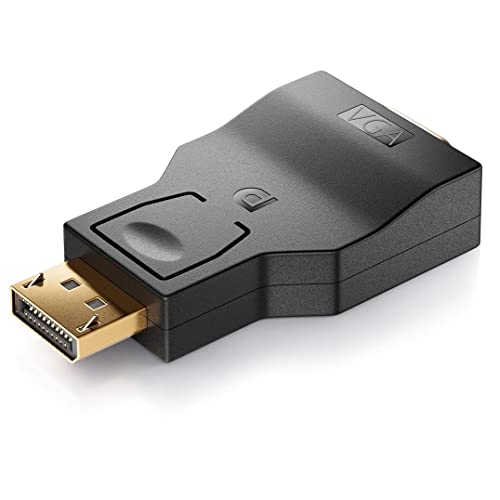 Deleycon Adattatore Da Displayport A Vga - Cavo Adattatore Da Dp Displayport-Maschio A Vga-Femmina Contatti Placcati In Oro Per Tv Proiettore Computer