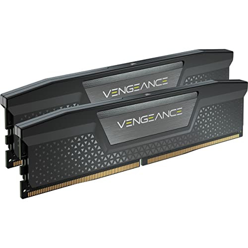Corsair Vengeance Ddr5 Ram 48Gb (2X24Gb) 6400Mhz Cl36 Intel Xmp Compatibile Icue Memoria Per Computer - Nero (Cmk48Gx5M2B6400C36)