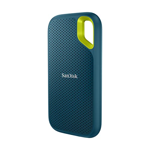 Sandisk 2Tb Extreme Ssd Portatile, Usb-C, Unità A Stato Solido Nvme Esterna, Fino A 1050 Mb/S, Indice Di Protezione Ip65 Per La Resistenza Ad Acqua E