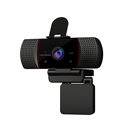 Thronmax Stream Go X1 Webcam (X1), Full Hd 1080P/1920X1080 Con Microfono A Riduzione Del Rumore E Tecnologia Hdr Per Scatti Hd Professionali In Qualit