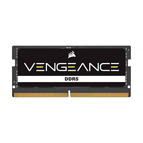 Corsair Vengeance Ddr5 Sodimm 16Gb (1X16Gb) Ddr5 5200Mhz C44 Compatibile Con Quasi Tutti I Sistemi Intel E Amd, Tempi Di Caricamento Più Rapidi, Xmp 3