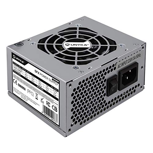 Unykach Alimentatore Sfx 450W, Micro Atx, Con Ventola Da 80 Mm Ultra Silenziosa