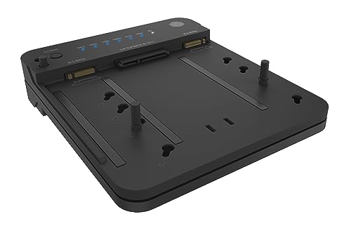 Icy Box Hdd/M.2 Nvme Ssd Docking Station Usb 3.2 Gen 2 (10 Gbps), Unità Clonazione A Due Vie, Usb-C E Usb-A, Ib-2915Mscl-C31