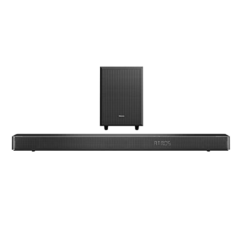 Hisense Ax3120G Soundbar 3.1.2, 360W, 2 Altoparlanti Upfiring, Subwoofer Esterno Wireless, Supporta Dolby Atmos E Dts:X, Bluetooth, Hdmi, Usb, Ingress
