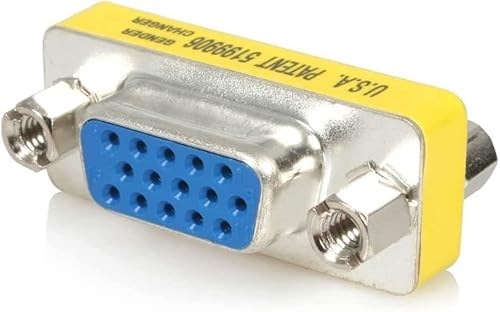Cablepelado - Adattatore Vga Femmina-Femmina, Accoppiatore Svga, Adattatore Per Cambio Di Genere, Hdb15, 15 Pin, Femmina-Femmina